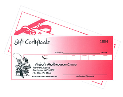 Sinbad's Gift Certifcate